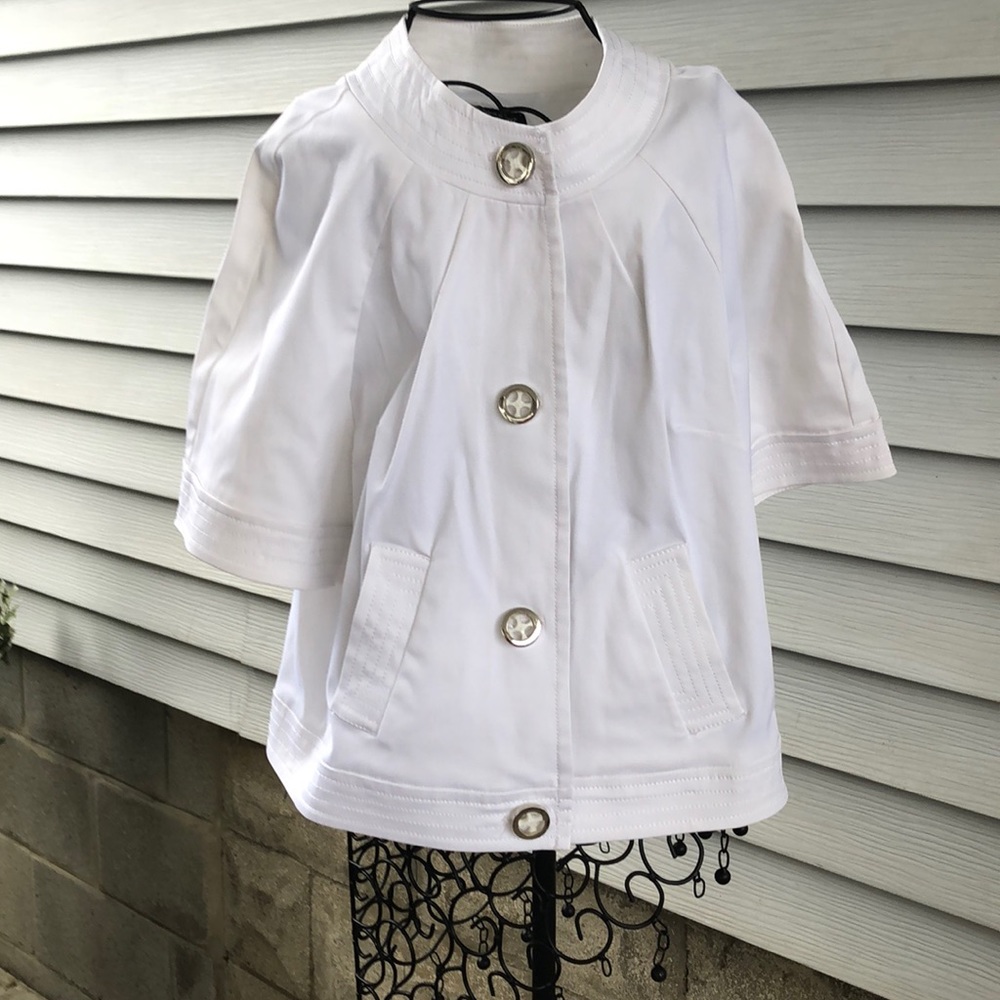 White nautical jacket shirt sleeves
